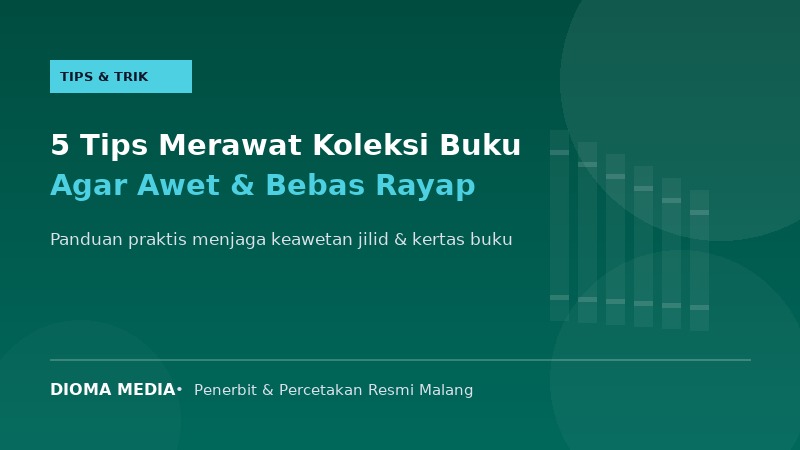 5 Tips Merawat Koleksi Buku Agar Awet dan Terhindar dari Rayap
